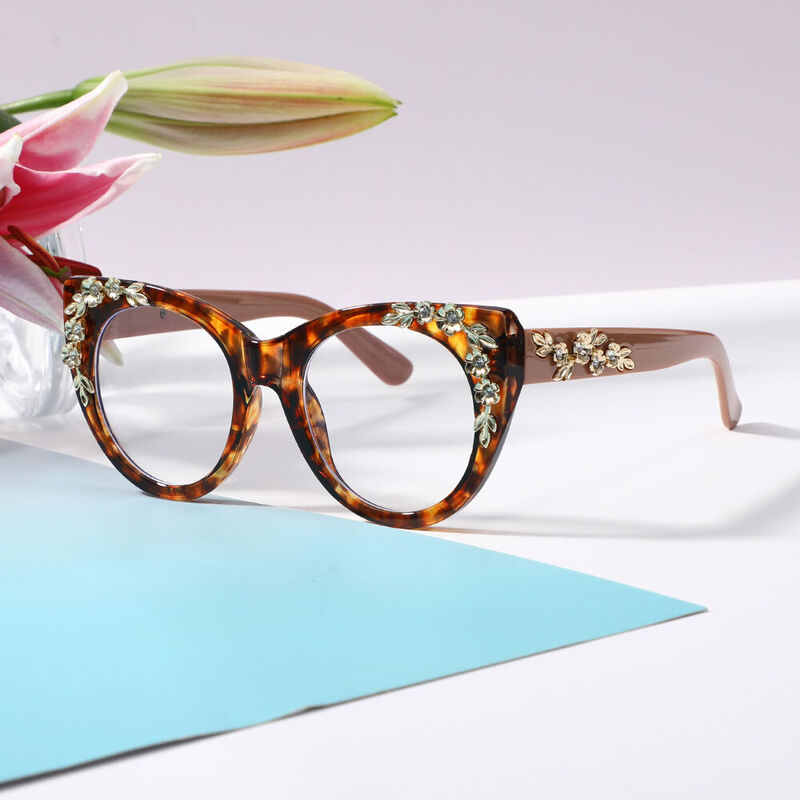 Earu Cat Eye Tortoise Glasses