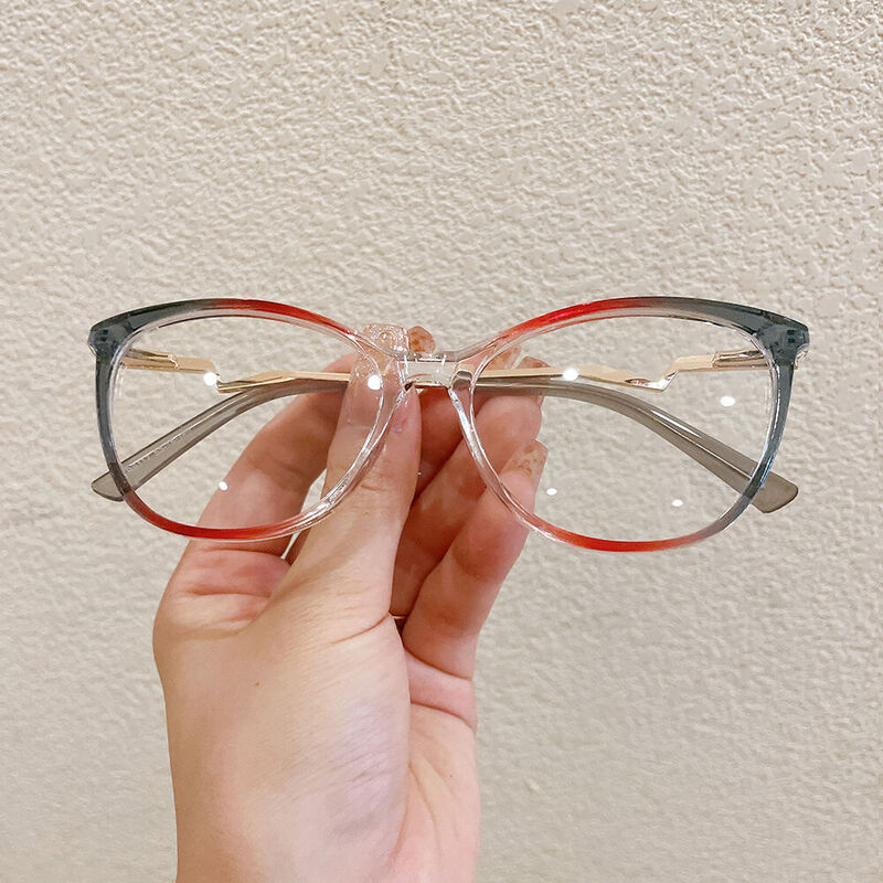 Lydis Cat Eye Gray Glasses