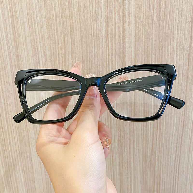 Vanese Cat Eye Black Glasses