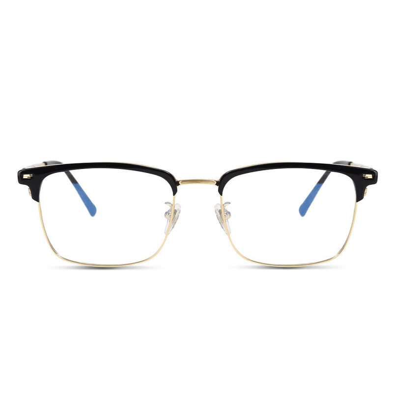 Sapir Browline Black Gold Glasses