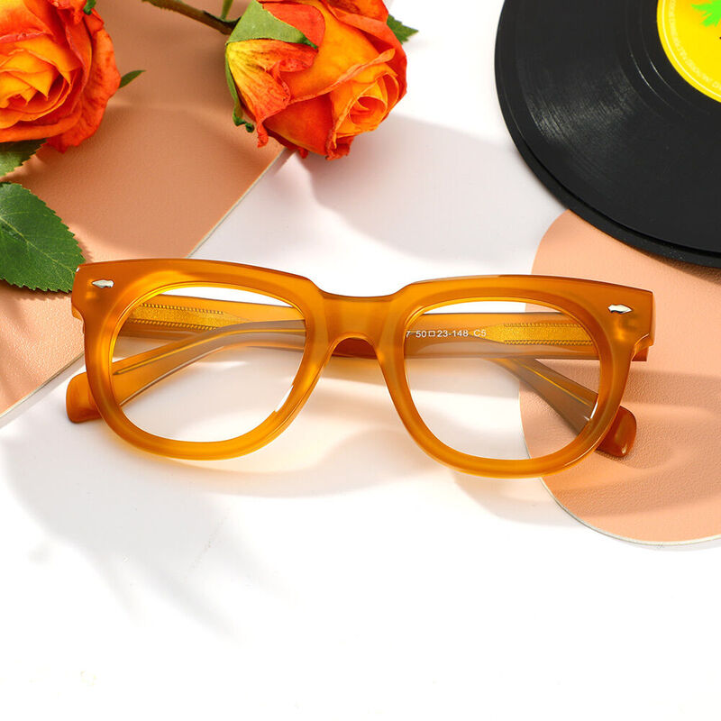 Lunettes de Vue Cornell Carré Orange