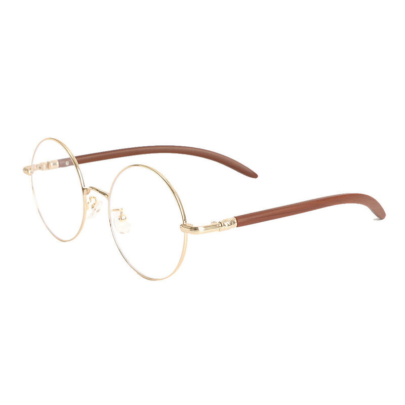 Lunettes de Vue Rodney Ronde Doré