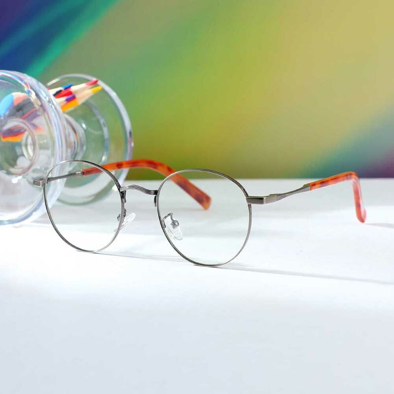 Owen Runde Rotgusse Brille