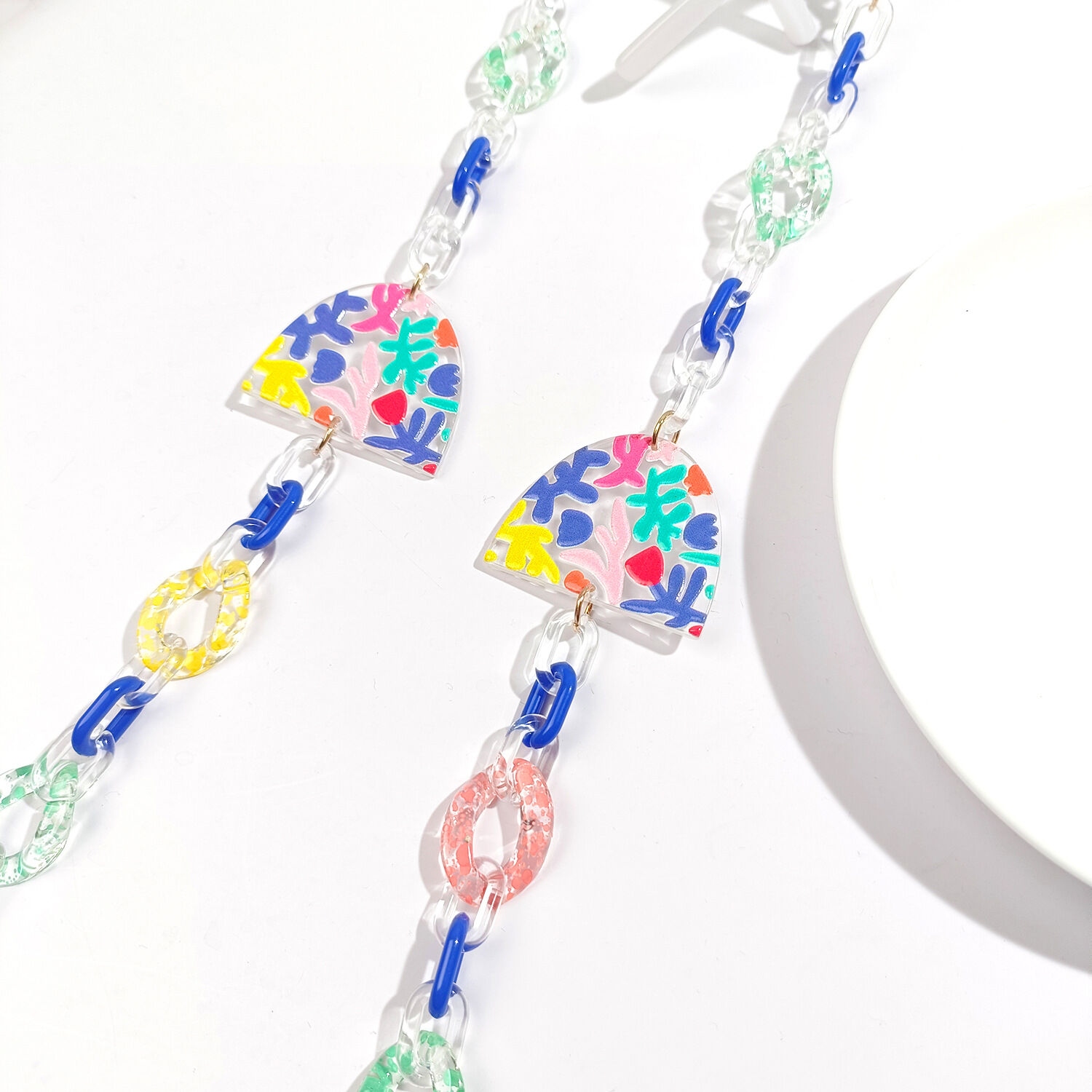 Elspeth Colorful Acrylic Glasses Chain