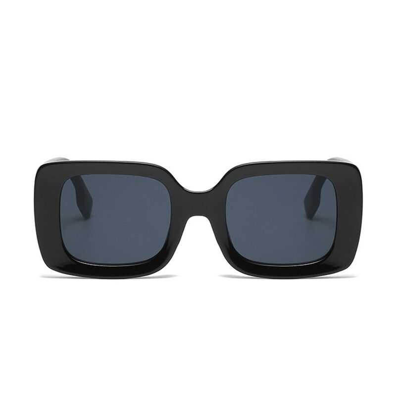 Monterey Square Black Sunglasses