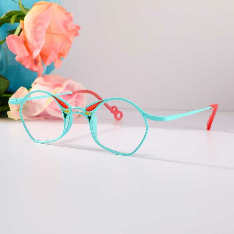 Maria Geometric Blue Glasses