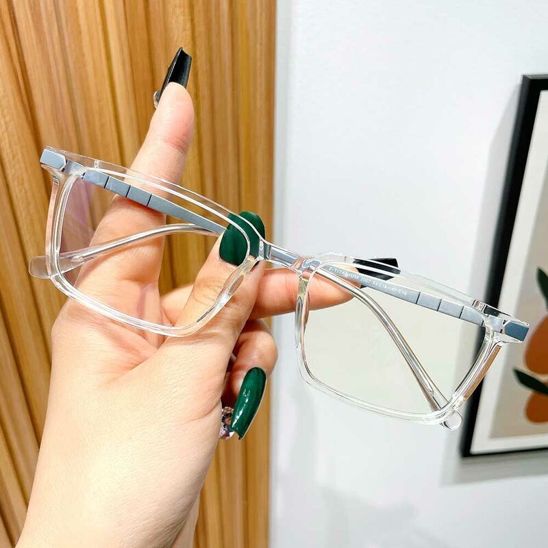 Lytton Rectangle Clear Glasses