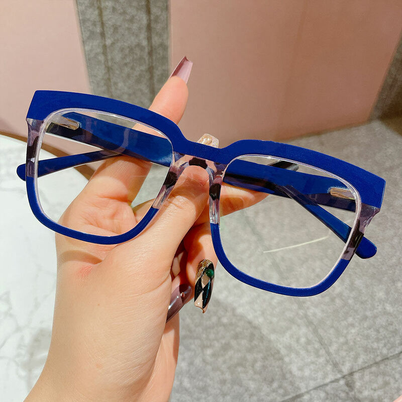 Romeo Square Blue Glasses