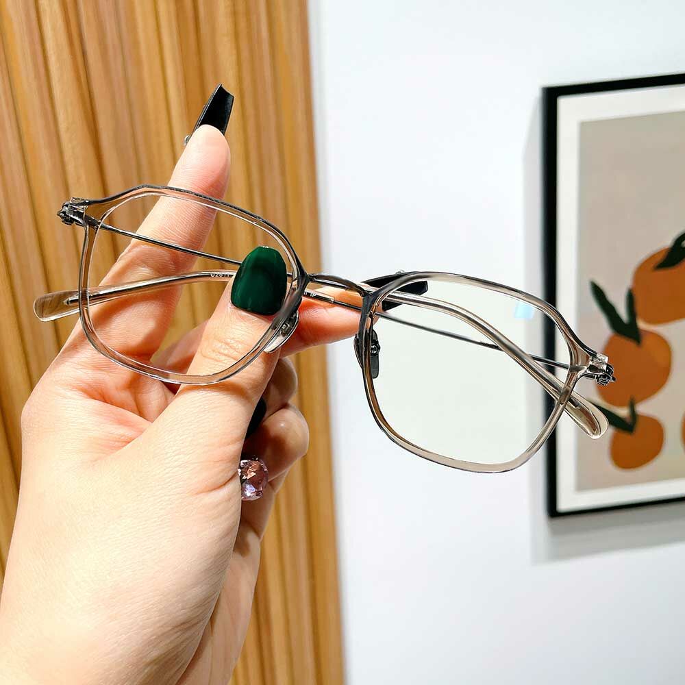 Elsie Geometrisch Champagne Brille