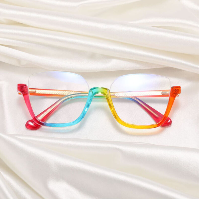 Penelope Square Rainbow Glasses