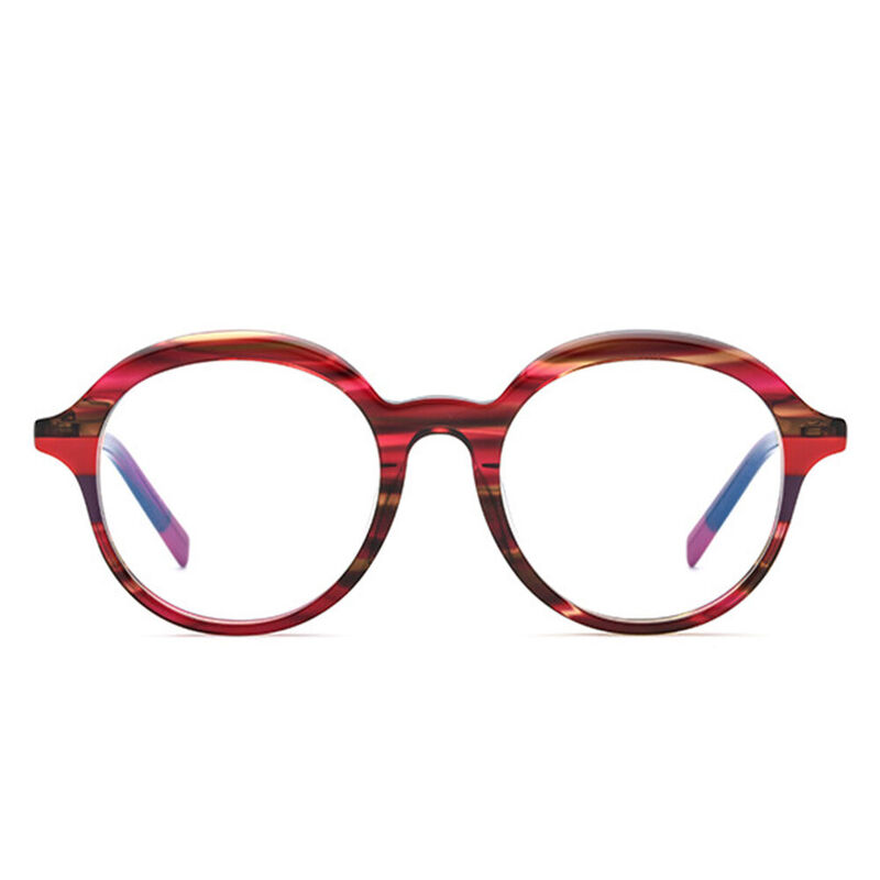 Keychell Round Red Glasses