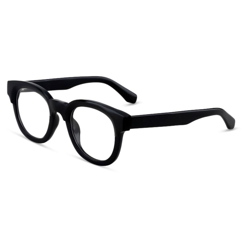 Eclipse Square Black Glasses