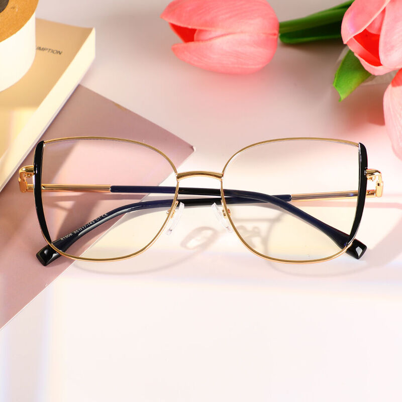 Maxwelie Cat Eye Black Glasses