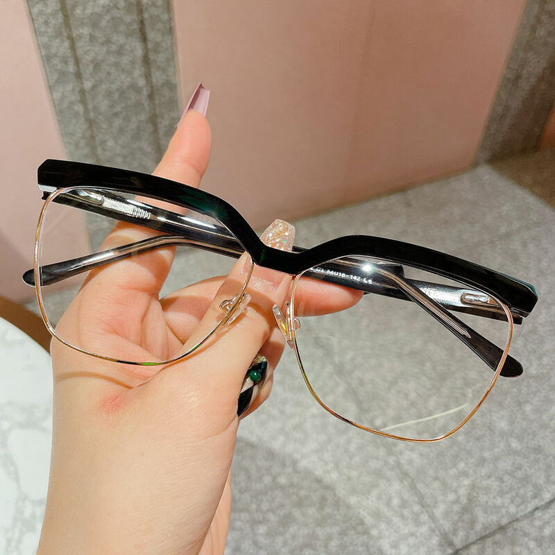 Gaskell Aviator Black Glasses