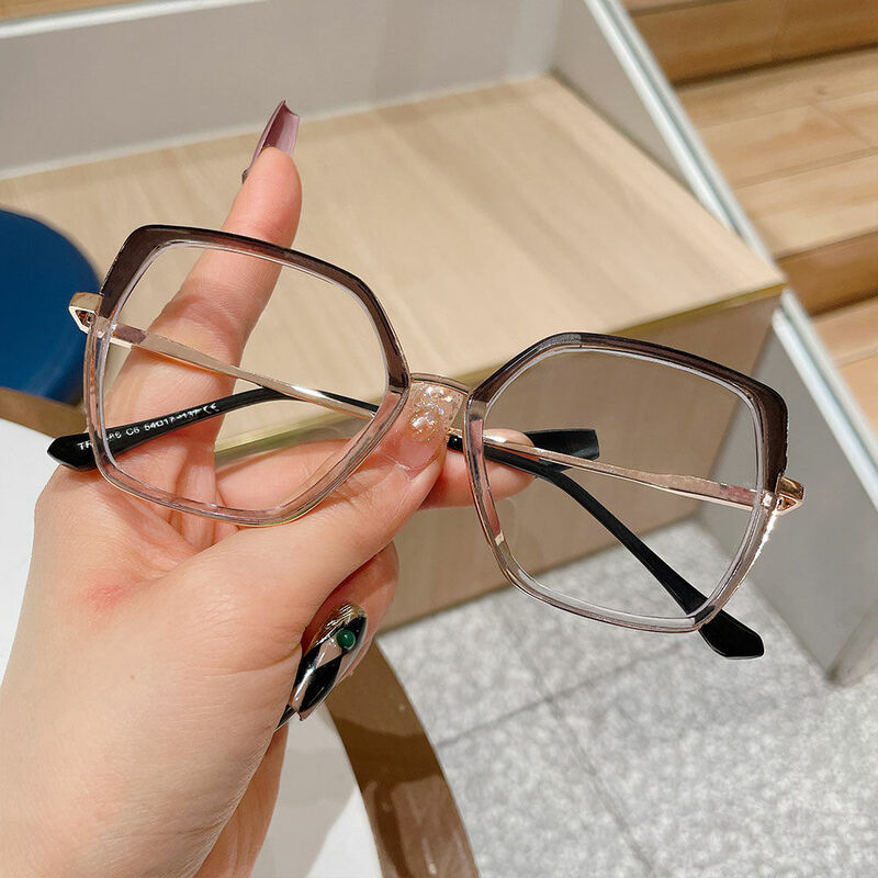 Jackso Cat Eye Gray Glasses