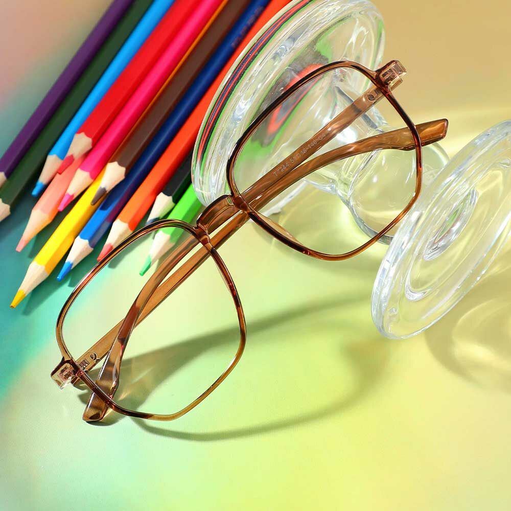 Enoch Quadratische Braune Brille