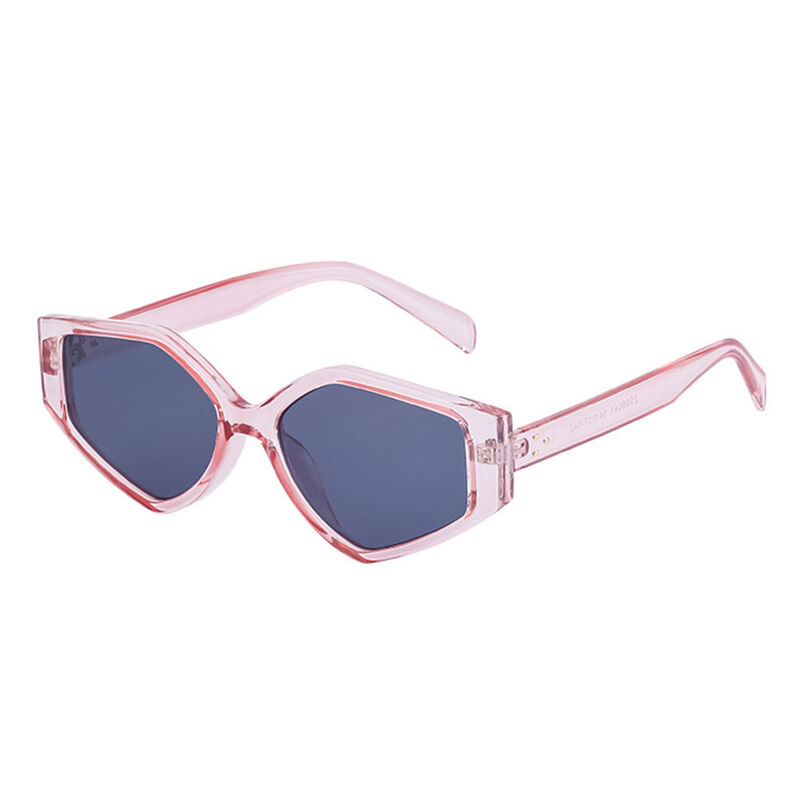 Skya Geometric Pink Sunglasses