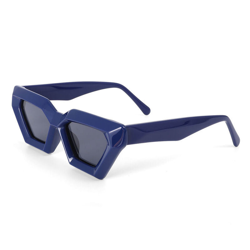 Diaz Cat Eye Blue Sunglasses