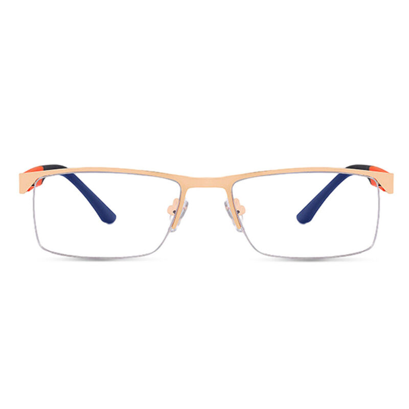 Heckman Rectangle Gold Glasses