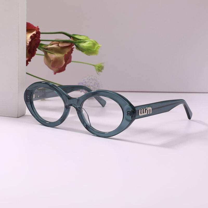 Maree Oval Blue Glasses