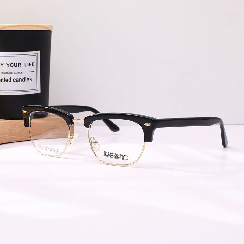 Mami Browline Gold Glasses