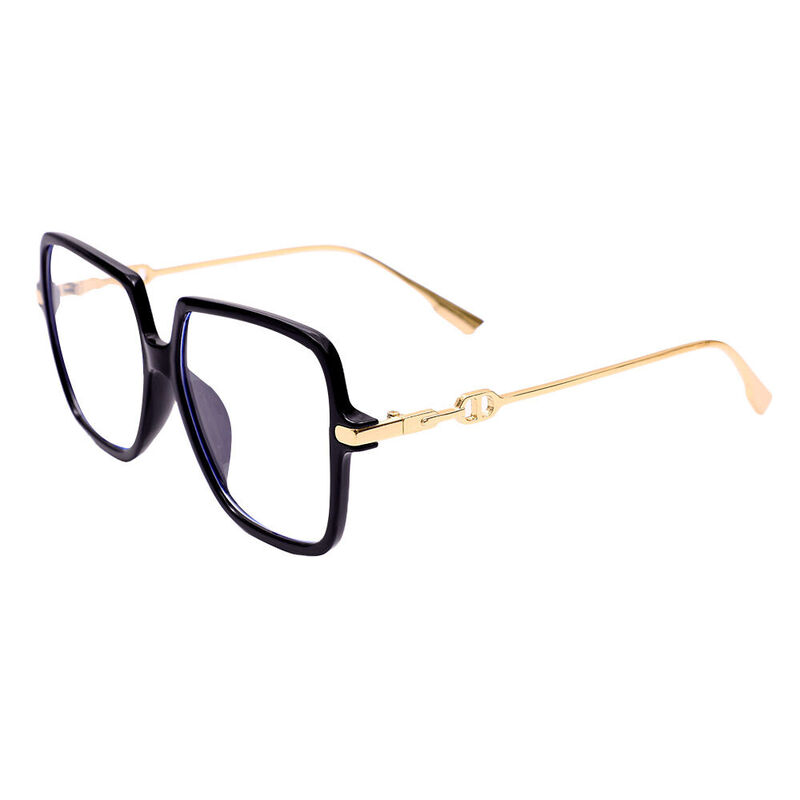 Irving Geometric Black Glasses