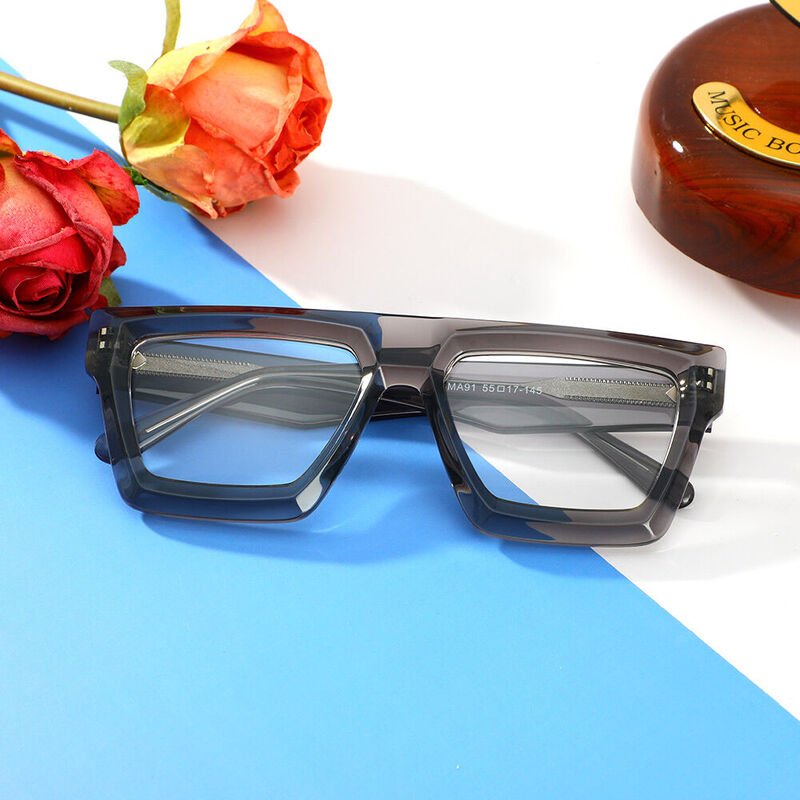 Duncan Aviator Grey Glasses
