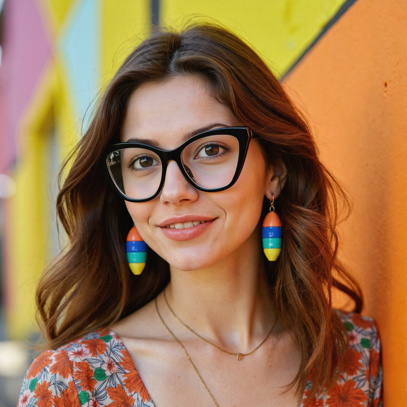 Occhiali da Vista Xenia Cat Eye Nero