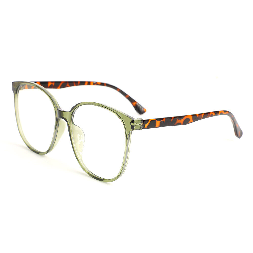 Evangeline Quadratische Grüne Brille