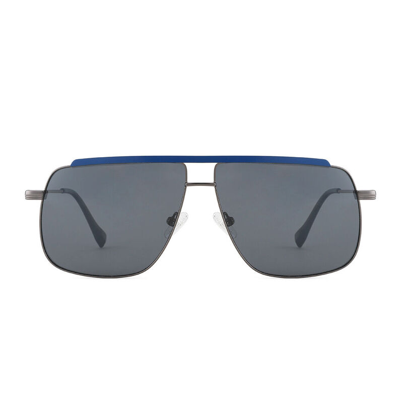 Retro Fame Aviator Blue Sunglasses