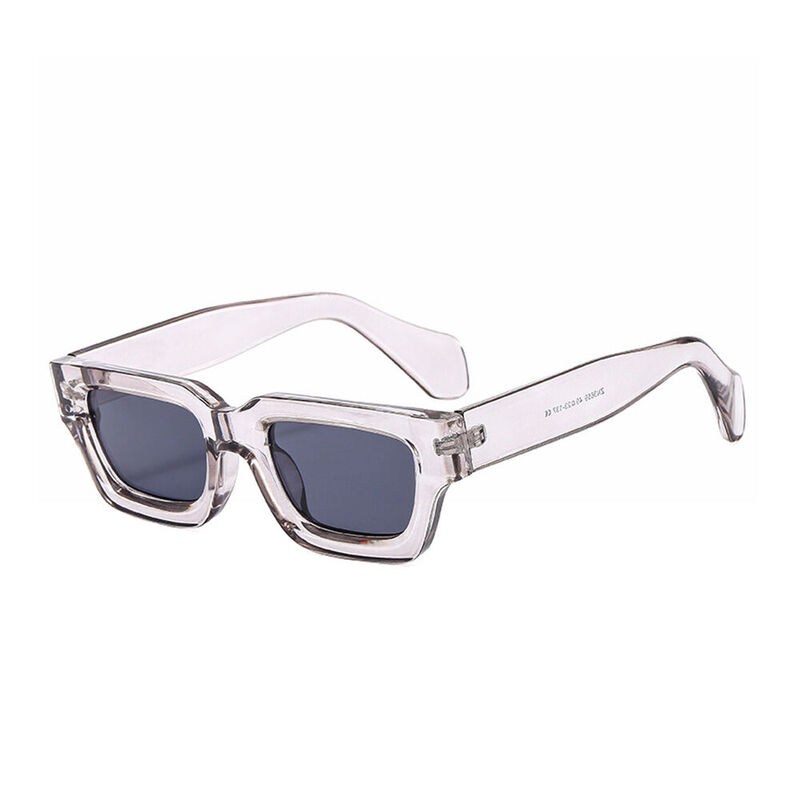Croquet Rectangle Gray Sunglasses