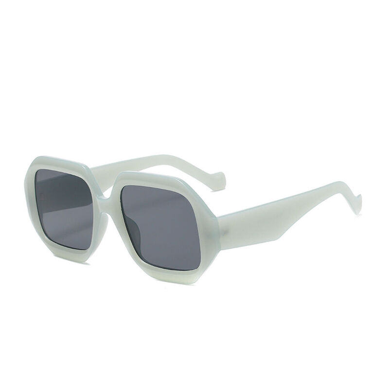 Rosa Geometric Blue Sunglasses