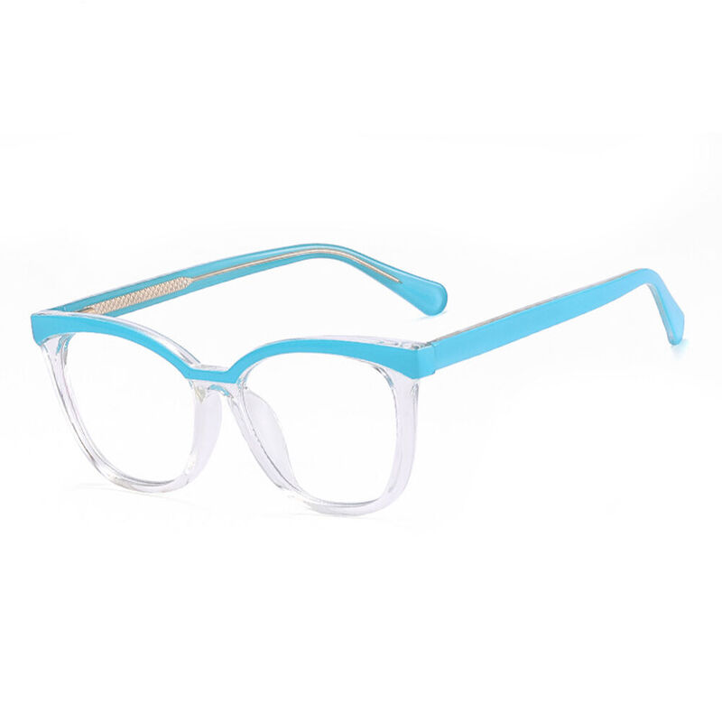 Veronica Square Blue Glasses