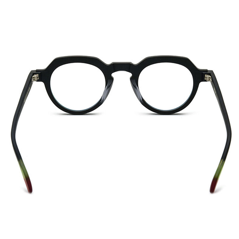 Jumesha Round Black Glasses