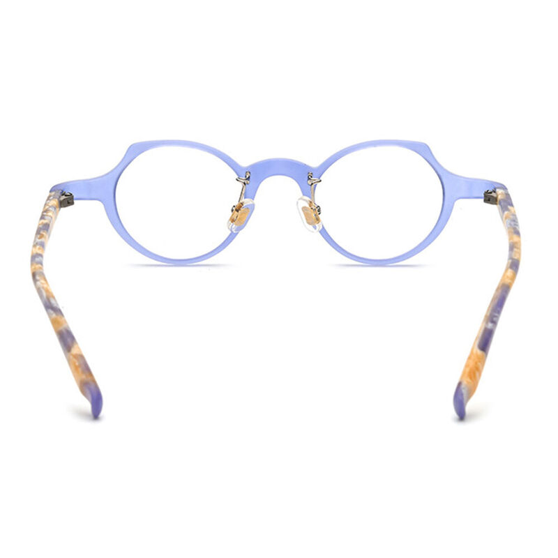 Cicilia Round Purple Glasses