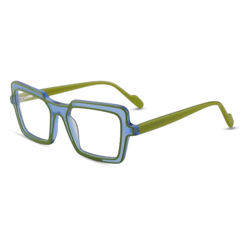 Dierser Square Green Glasses