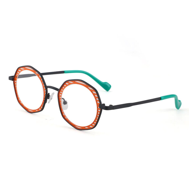 Kerr Round Orange Glasses