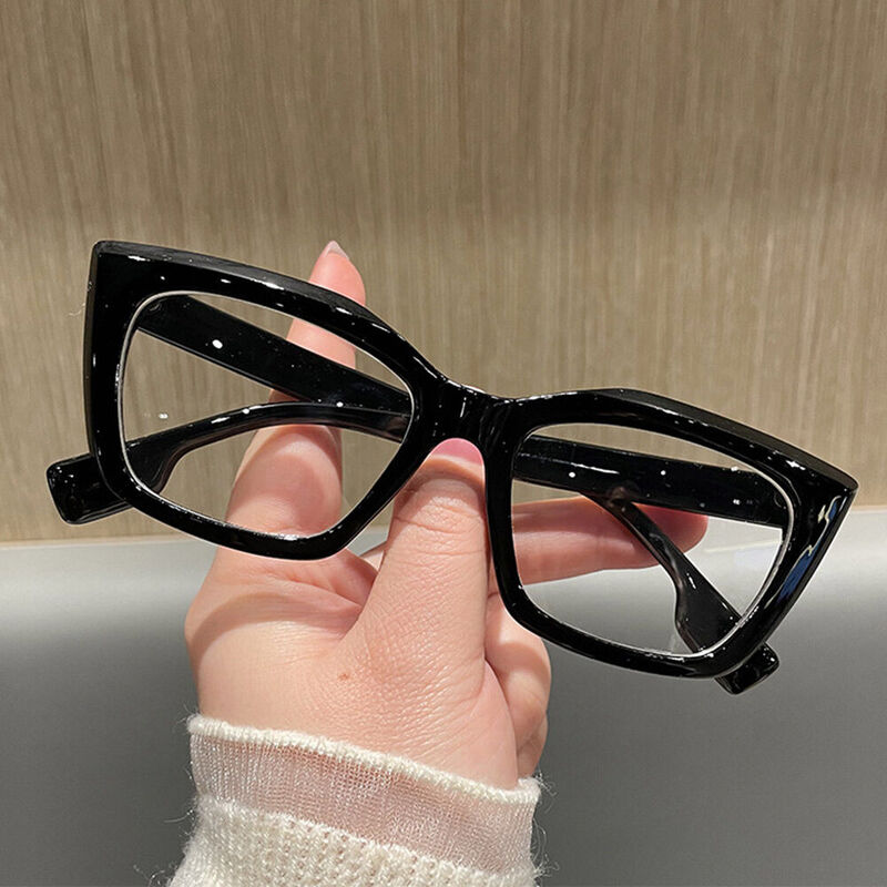 Delia Cat Eye Black Glasses