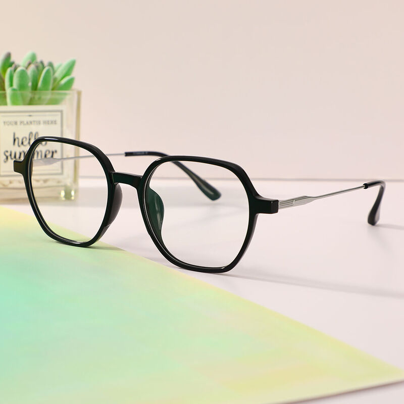 Virgil Geometric Black Glasses