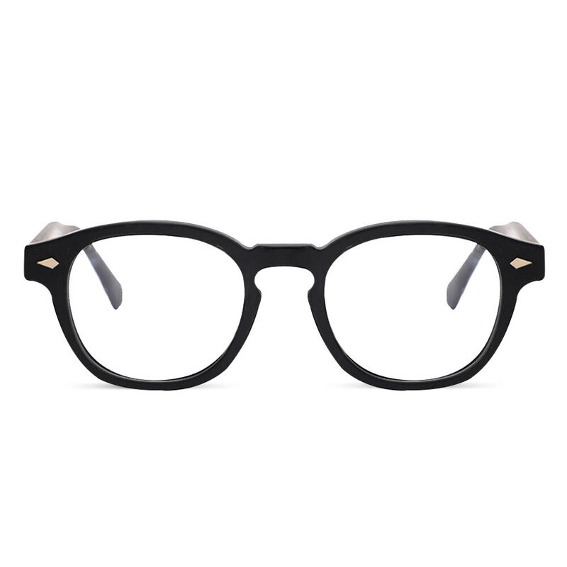 Bessie Quadratische Schwarze Brille