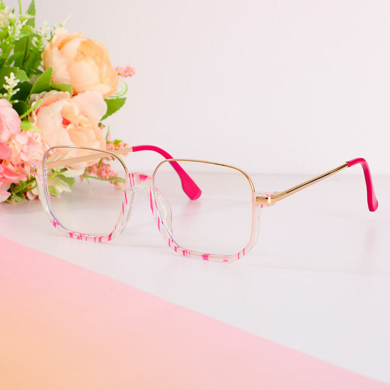DuBois Square Pink Glasses