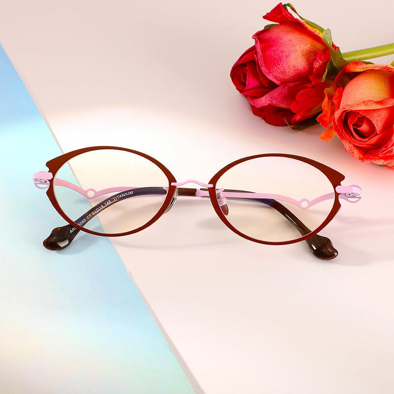 Rex Ovale Gelbe Brille