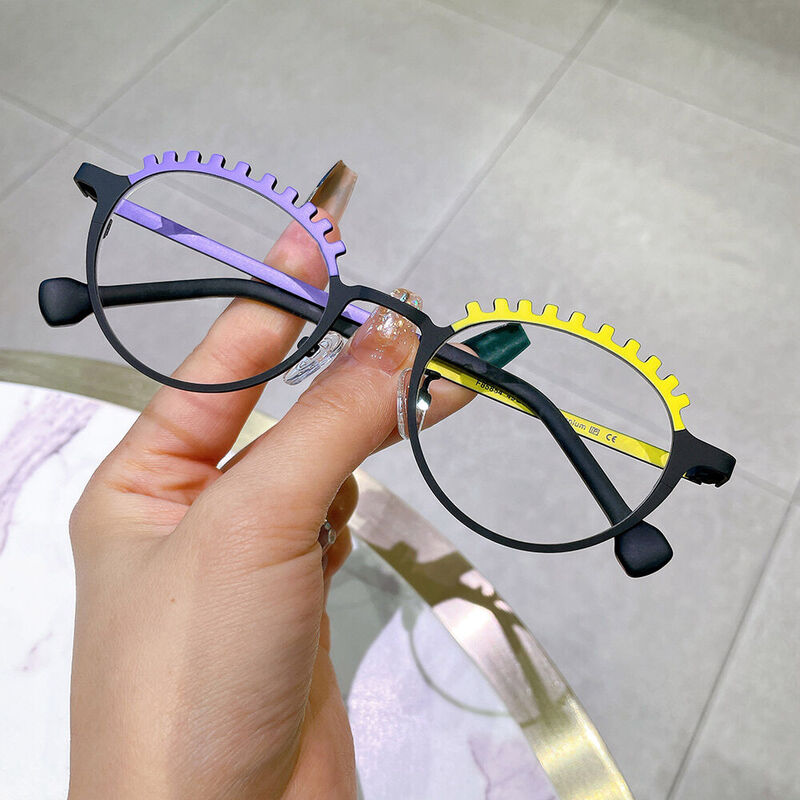 Jonson Round Black Glasses