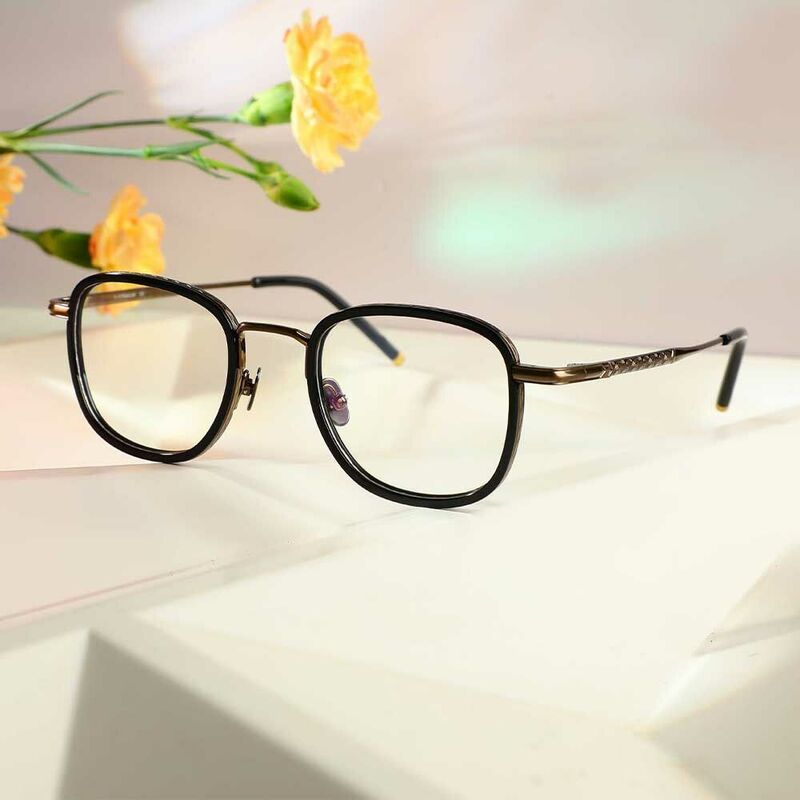 Maxwell Square Black Glasses