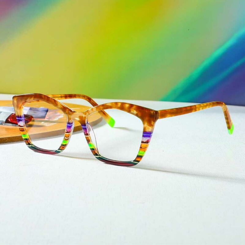Ophelia Cat Eye Orange Glasses