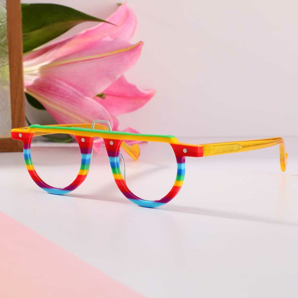 Maria Round Rainbow Glasses