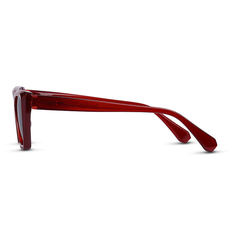 Fashion Hunter Rectangle Red/Grey Sunglasses