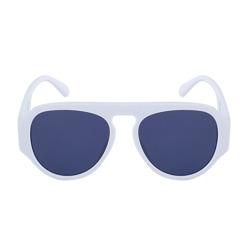 Acapulco Oval White Sunglasses