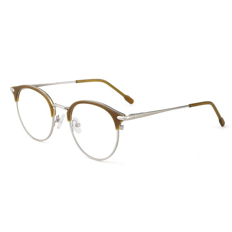 Darren Runde Braune Brille
