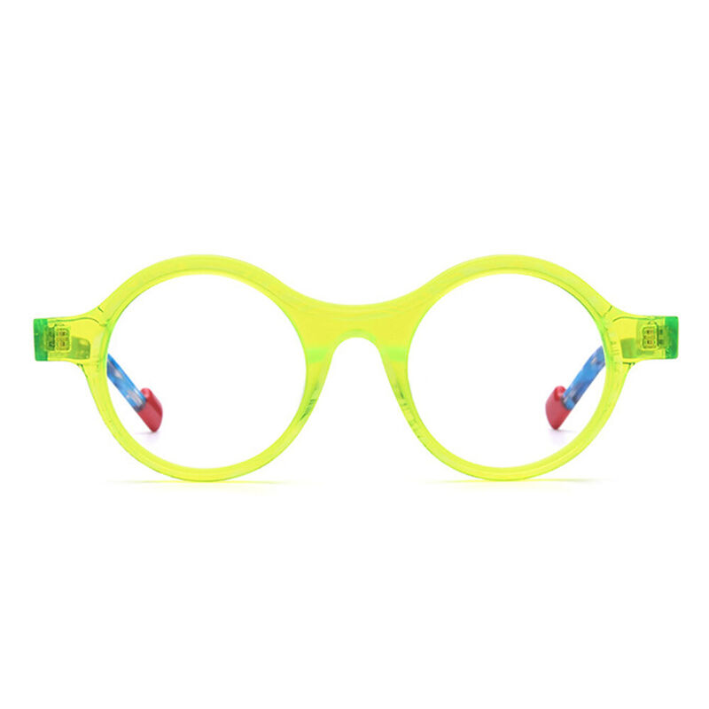 Loula Round Yellow Glasses